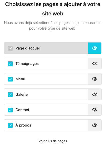 Une étape de l'installation de wordpress