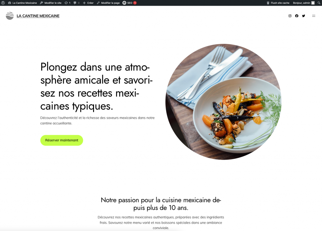 rendu graphique de wordpress