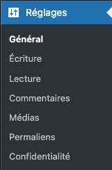 détails de réglages de l'interface