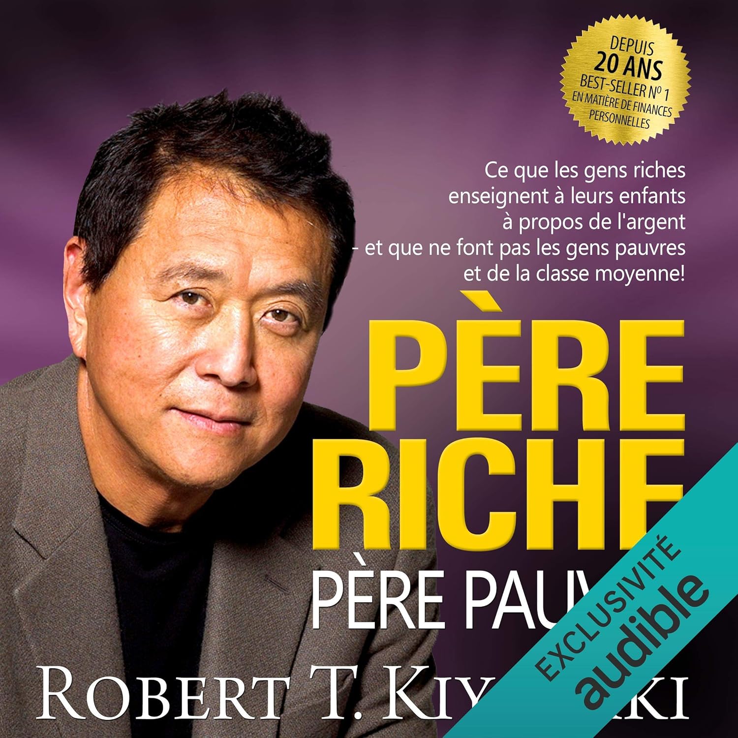 couverture du livre audio père riche père pauvre de robert kiyosaki